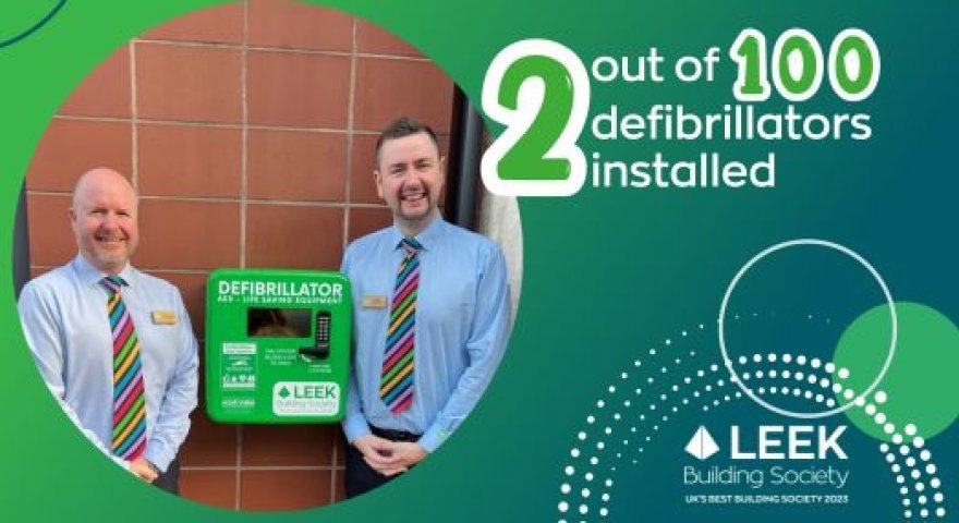 Our next defibrillator takes pride of place in Newcastle