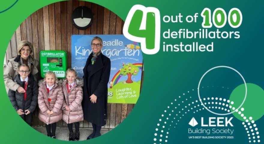 Cheadle Primary School receives life-saving defibrillator