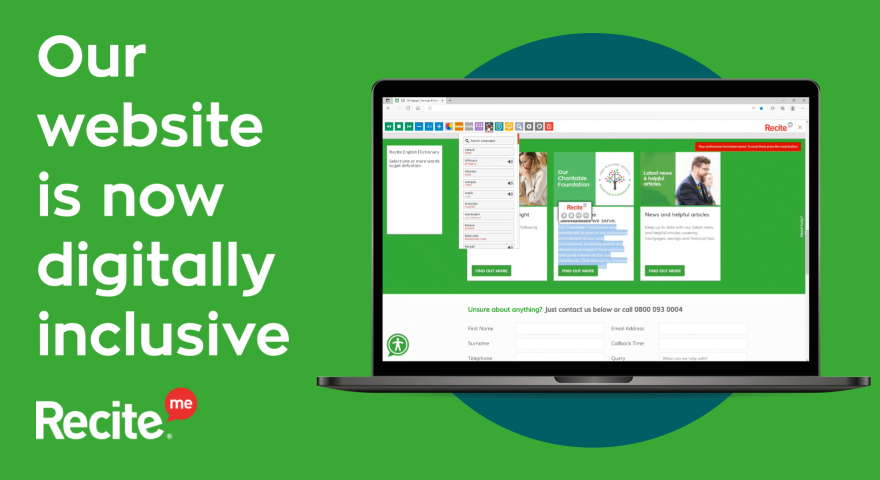 Introducing Recite Me’s accessibility software to our website